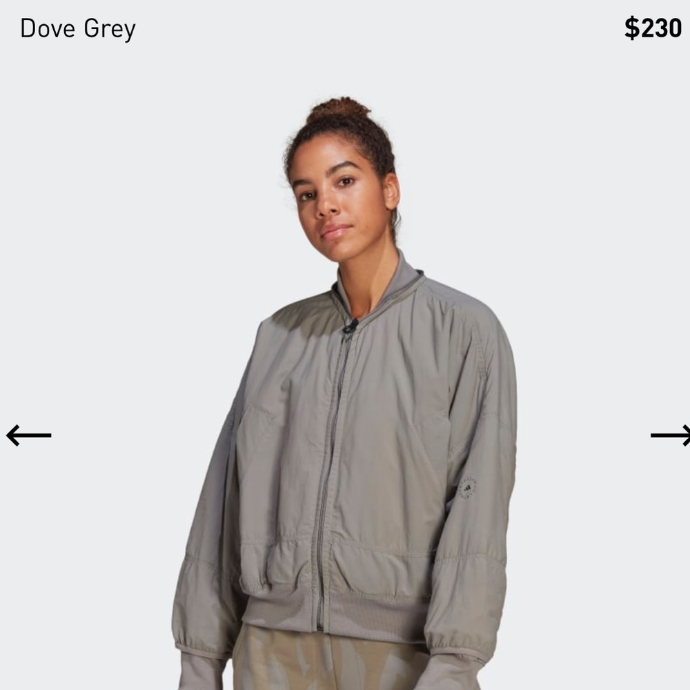 Adidas by stella mccartney woven bomber jacket